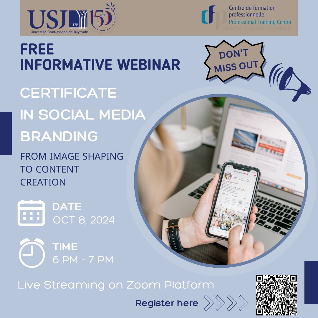 Informative Webinar "Certificate in Social Media Branding"