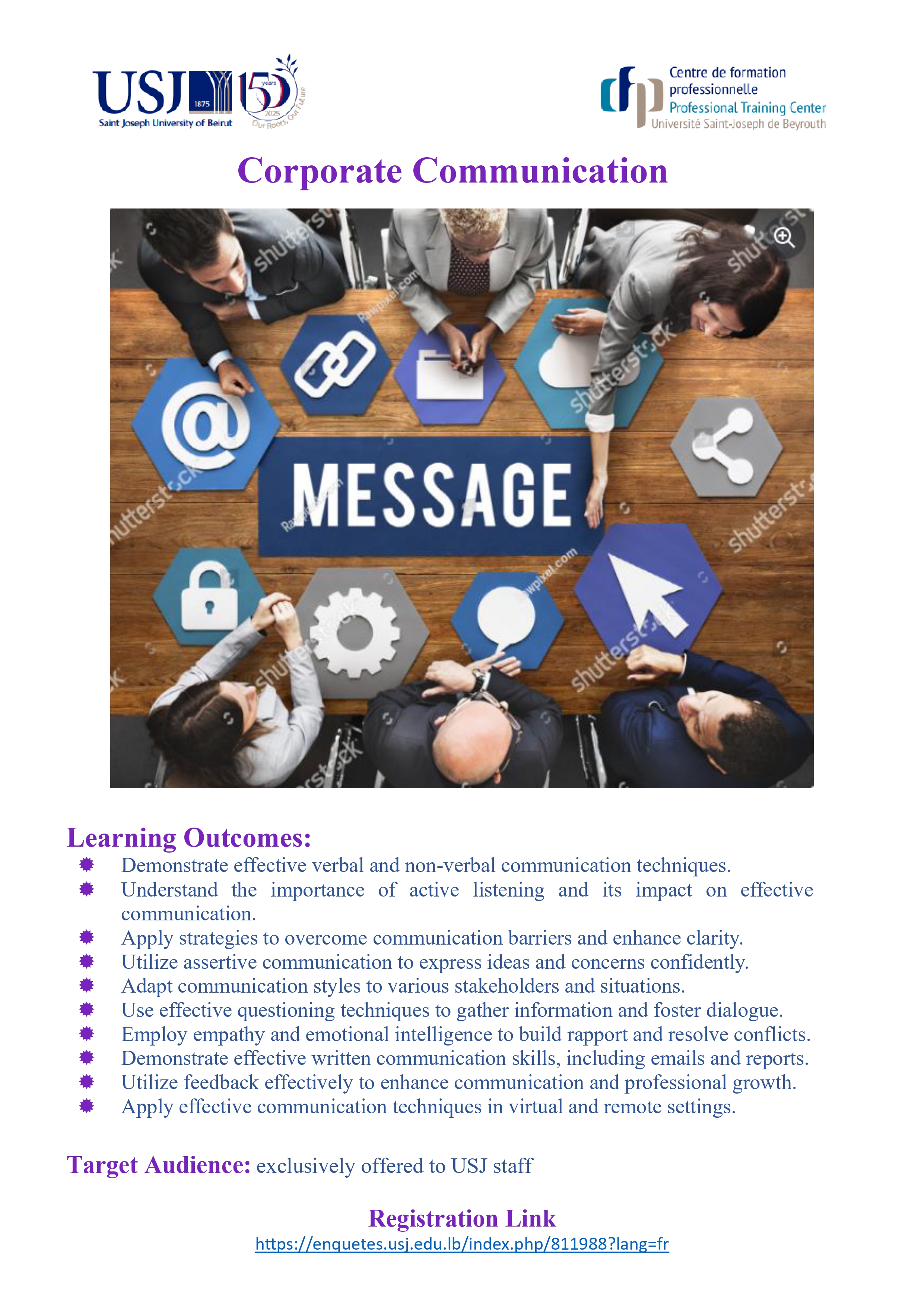 Training in Corporate Communication