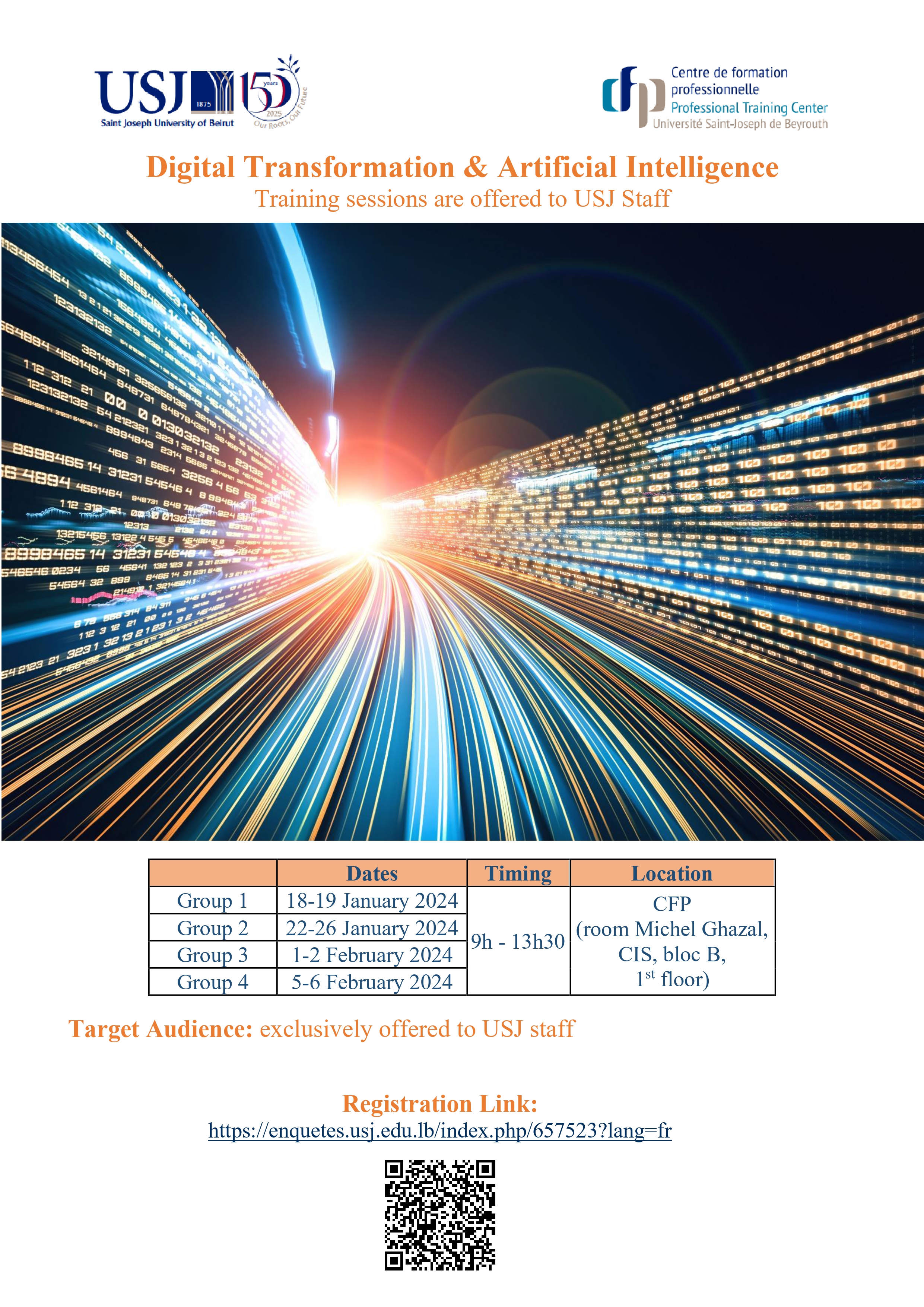 Training in Digital Transformation and AI