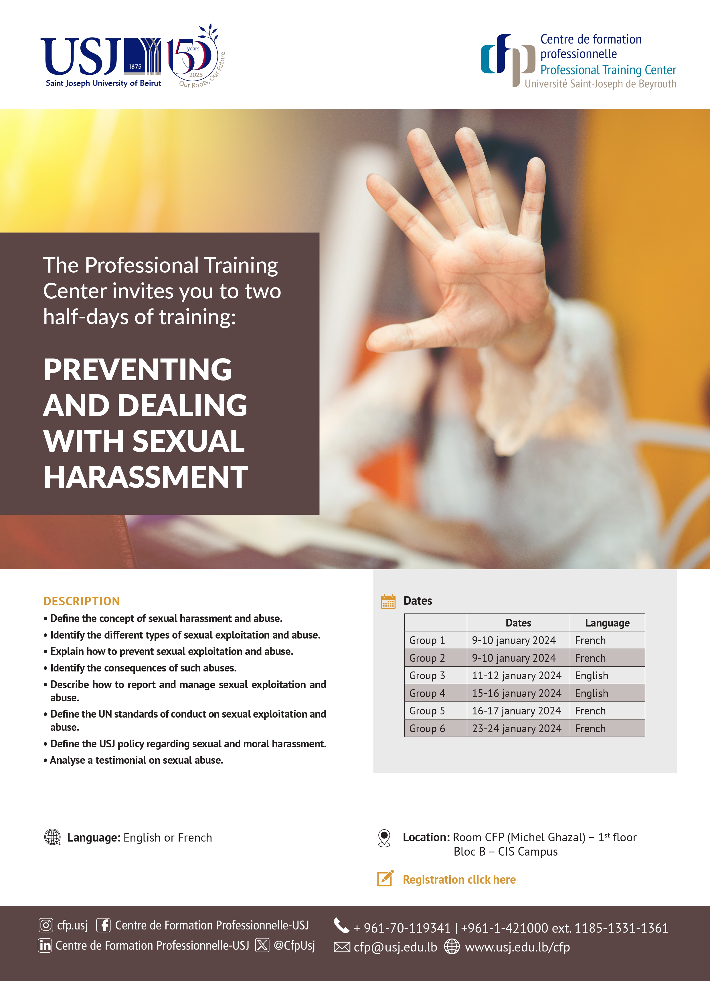 Training on: Preventing and Dealing with Sexual Harassment 
