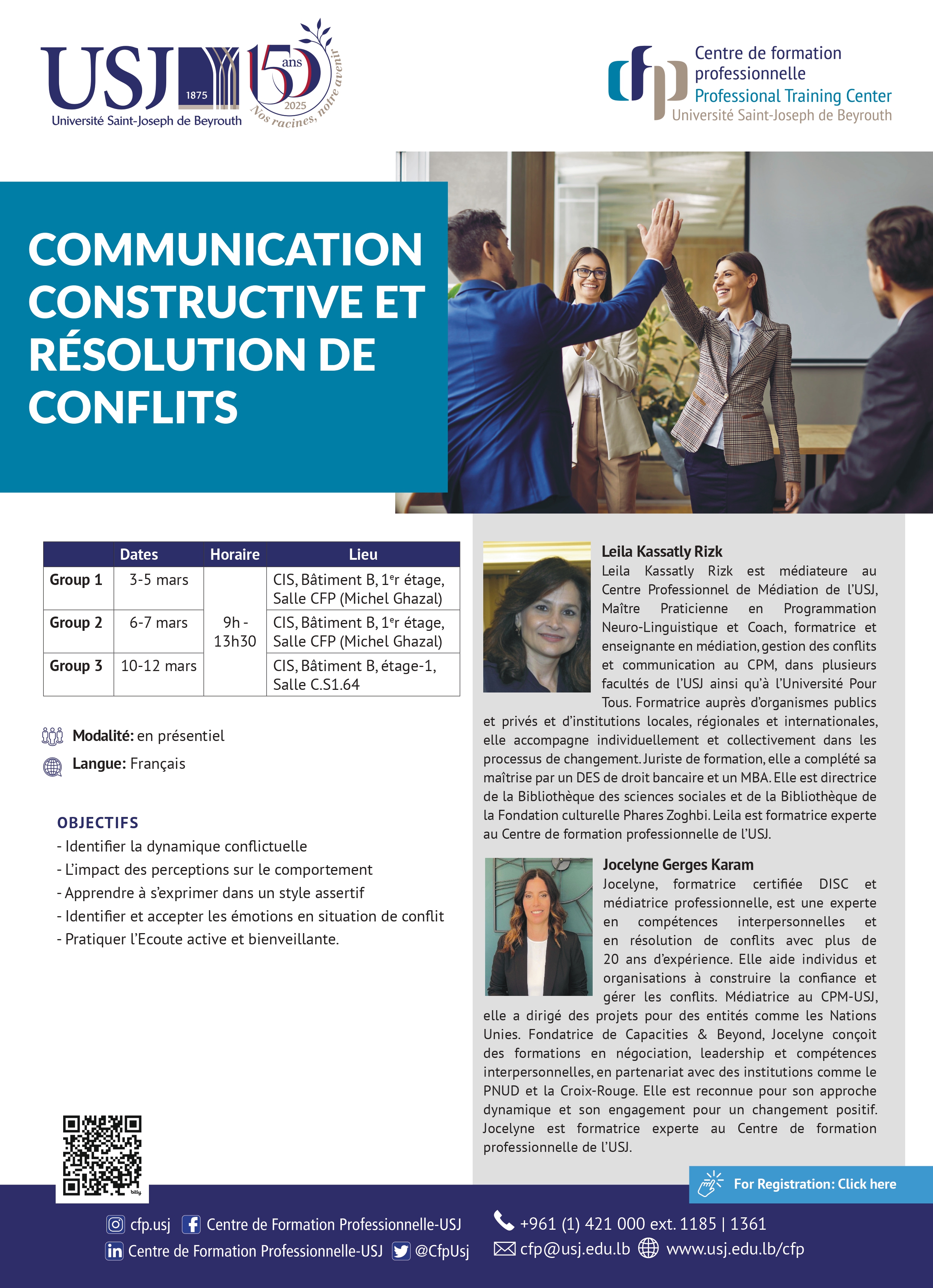 Communication constructive et résolution de conflits 