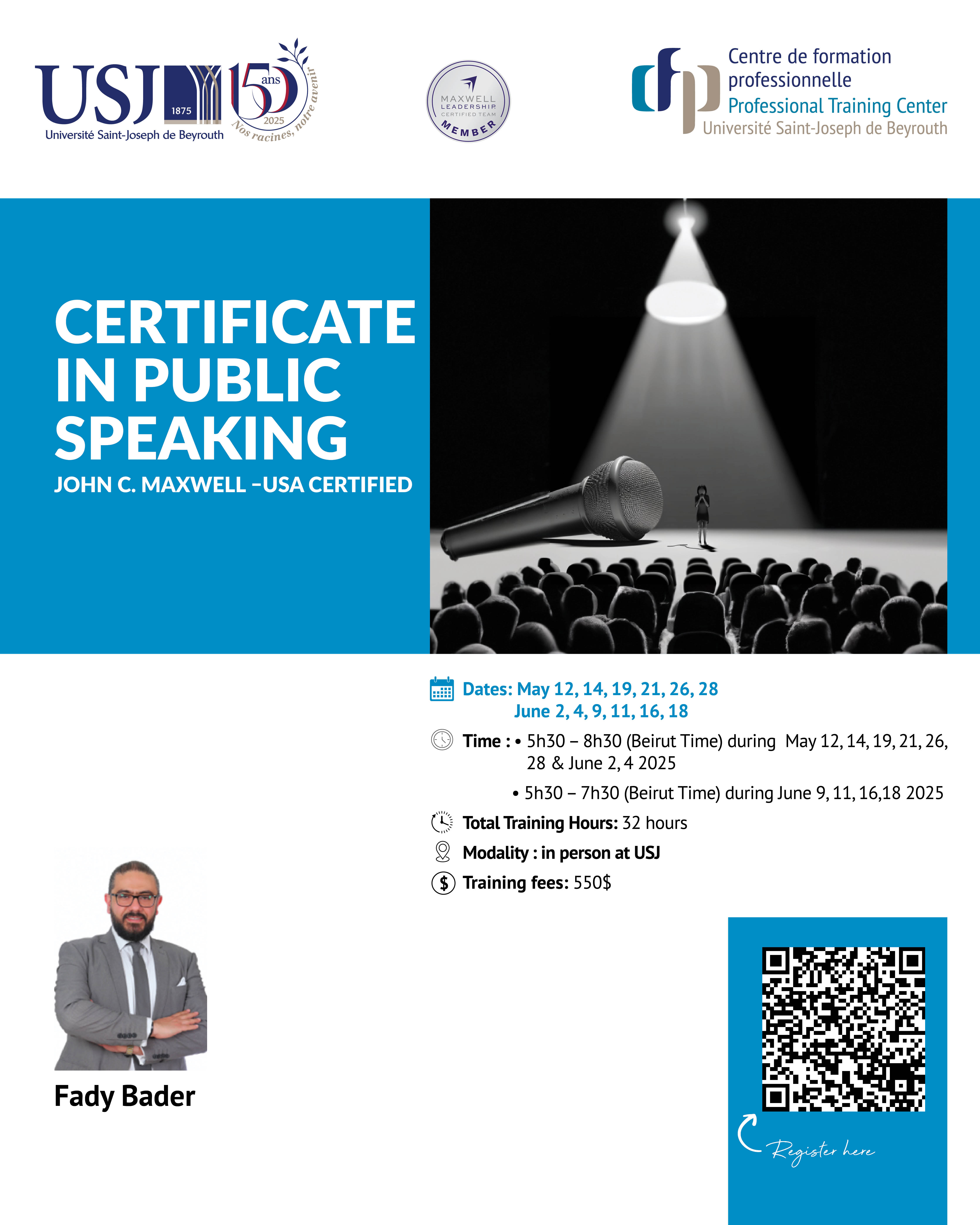 CERTIFICATE IN PUBLIC SPEAKING - JOHN C. MAXWELL – USA CERTIFIED
