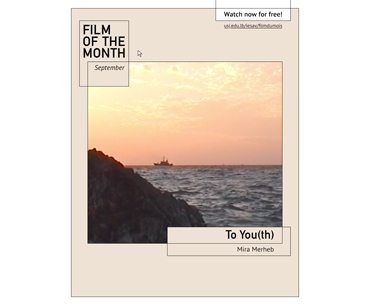 Film du mois : « To You(th) » de Mira Merheb