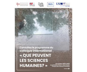 Programme du colloque international : Que Peuvent Les Sciences Humaines?