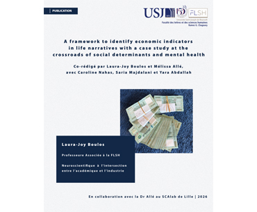 "A framework to identify economic indicators in life narratives with a case study at the crossroads of social determinants and mental health" : publication co-rédigée par Laura-Joy Boulos