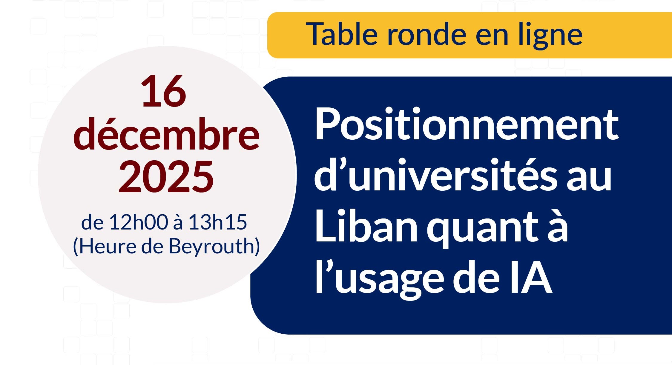 Positionnement d’universités au Liban quant à l’usage de IA 