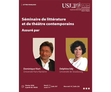 Séminaire de littérature et de théâtre contemporains