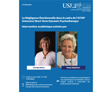 Intervention académique : Négligence émotionnelle dans le cadre de l’ISTDP