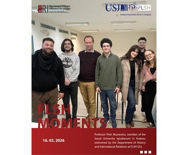 Professor Piotr Musiewicz from the Jesuit University Ignatianum in Krakow guest of Department of History and International Relations