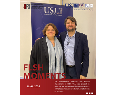 H.E. Mrs. Ester Lauferová, Ambassador of the Czech Republic to Lebanon, welcomed by The International Relations and History department (HRI)