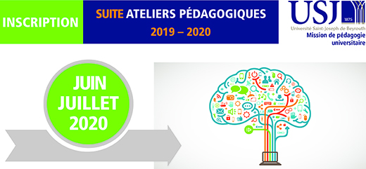 Inscription Ateliers pédagogiques - Juin Juillet 2020