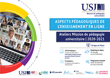 Aspects pédagogiques de l'enseignement en ligne - Ateliers Mission de pédagogie universitaire-2020-2021