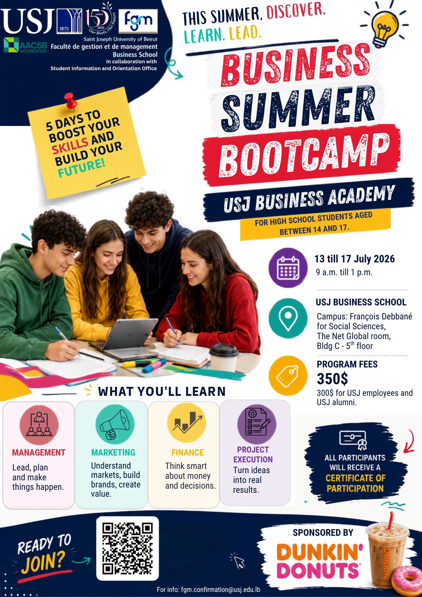 USJ Business Summer Bootcamp