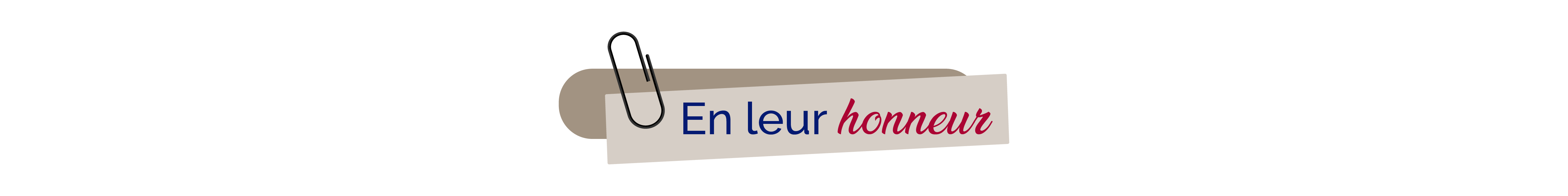 En leur honneur