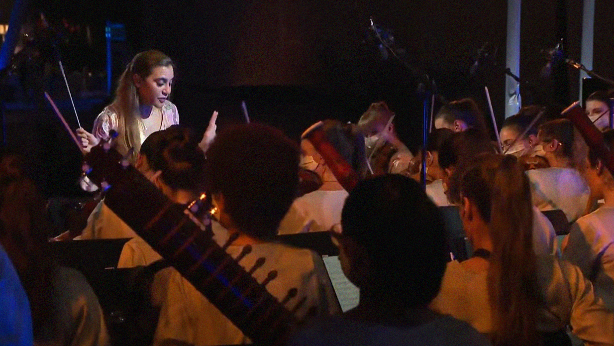 Lebanese conductor leads international women’s orchestra at Expo 2020
