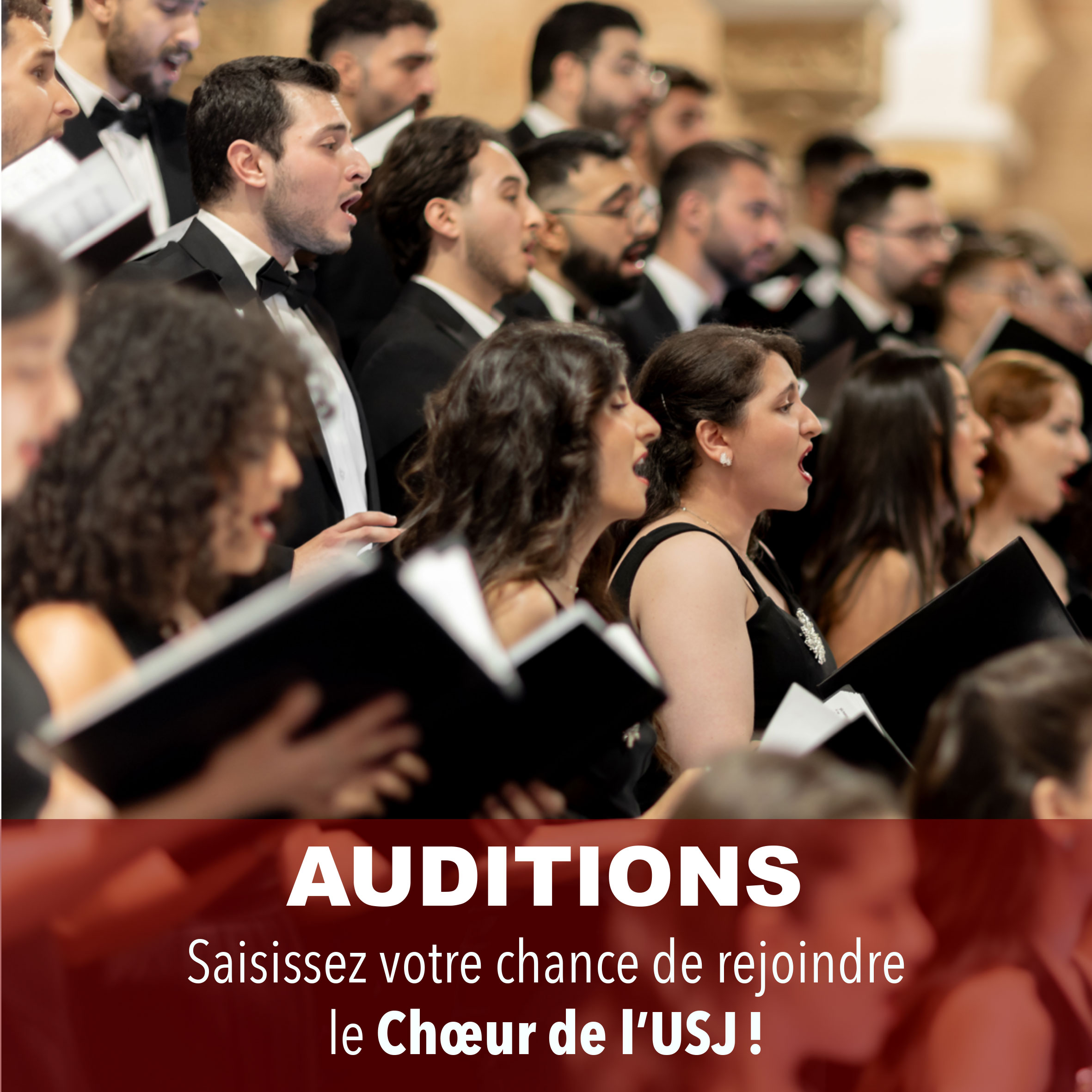 AUDITIONS : Saisissez votre chance de rejoindre le Chœur de l’USJ ! 