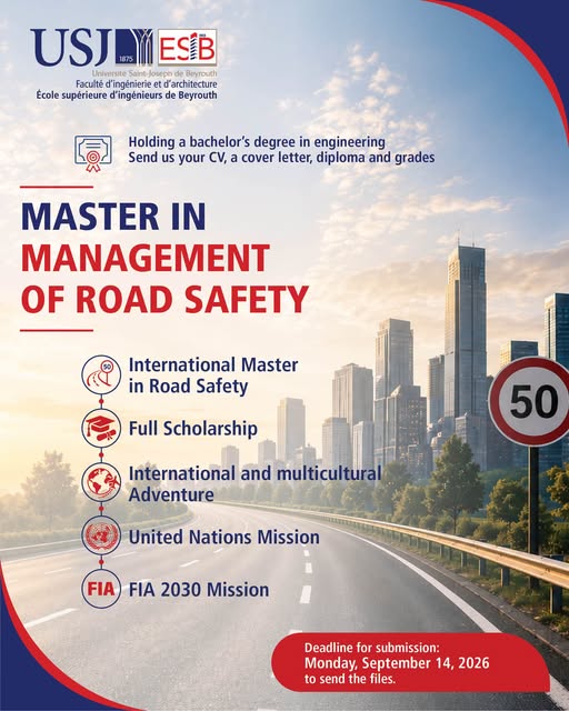 Master's Program in Road Safety Management 2026