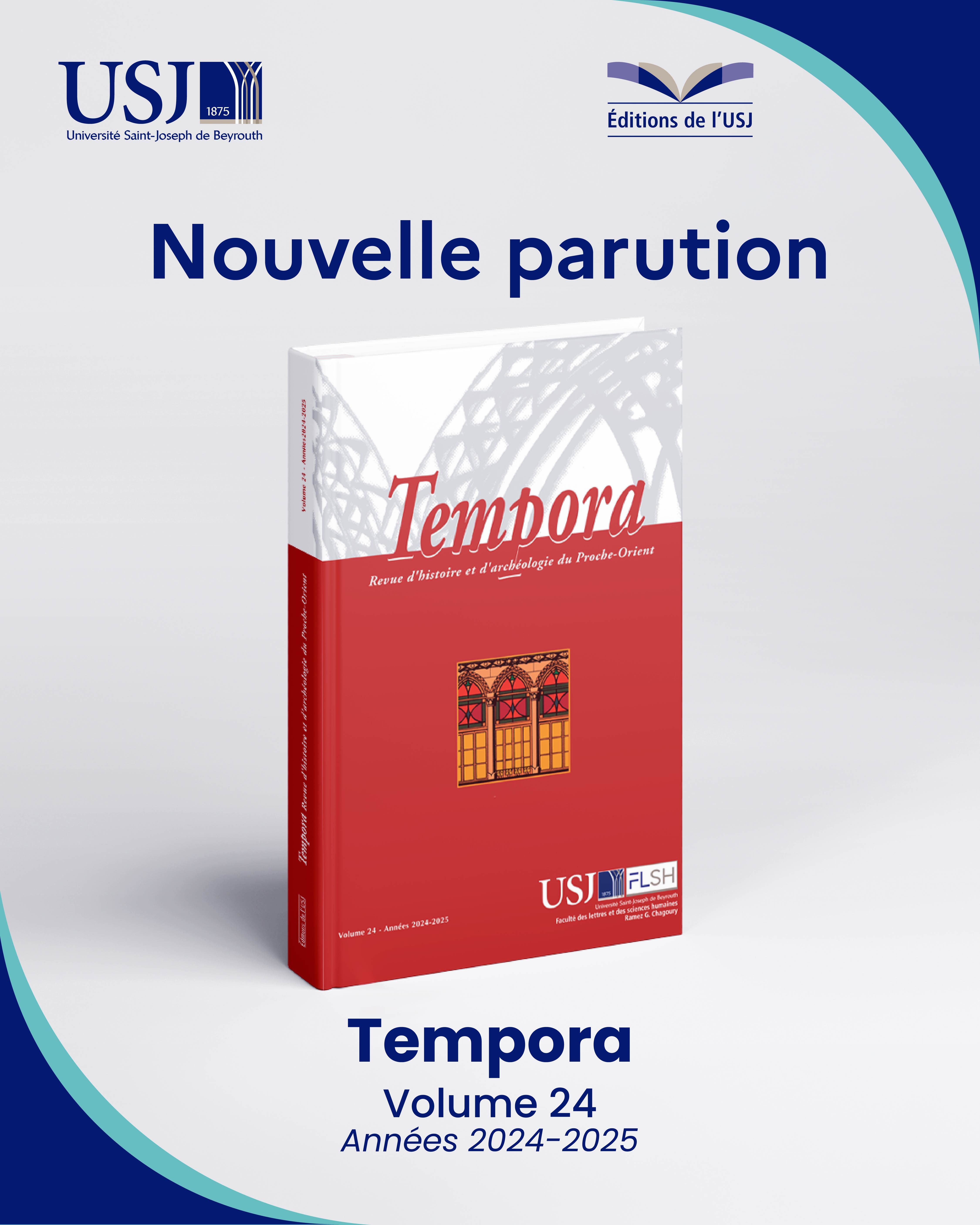 Parution du numéro 24 de la revue Tempora