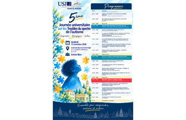  5ᵉ Journée universitaire sur les troubles du spectre de l’autisme