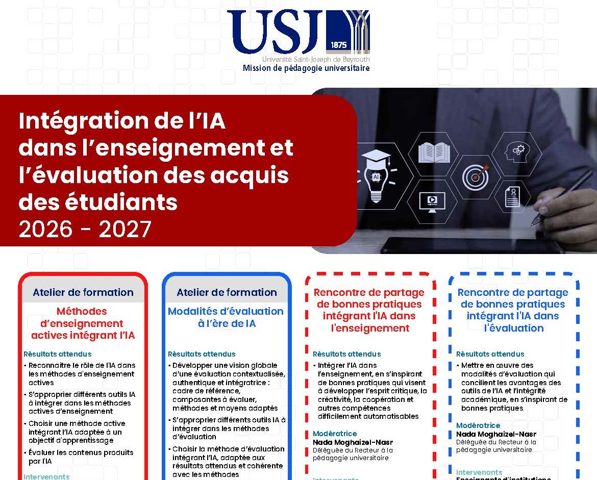 IA et pratiques pédagogiques - MPU programme 2026-2027